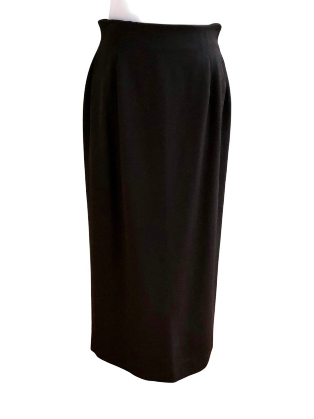 90s Maxi Skirt Wool Chocolate Brown (10) Rena Rowan